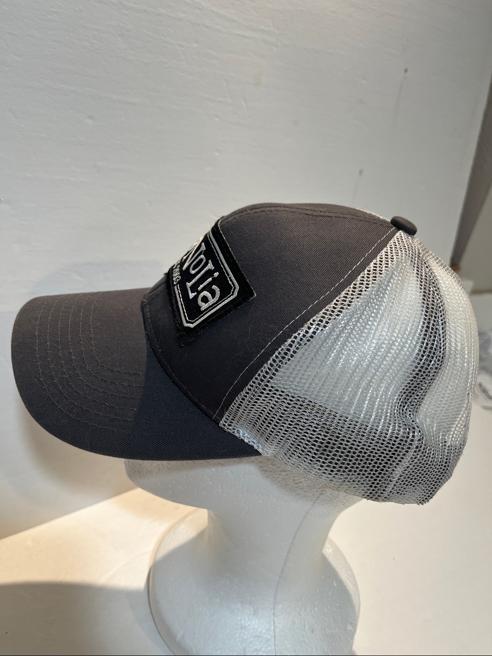 Magnolia Black and White Mesh Logo Trucker Cap - Picture 4 of 5